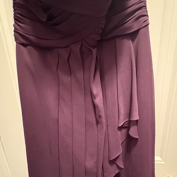 David's Bridal Bridesmaid Dress - Style F14847 - Color Plum - Size 6 - Picture 3 of 7
